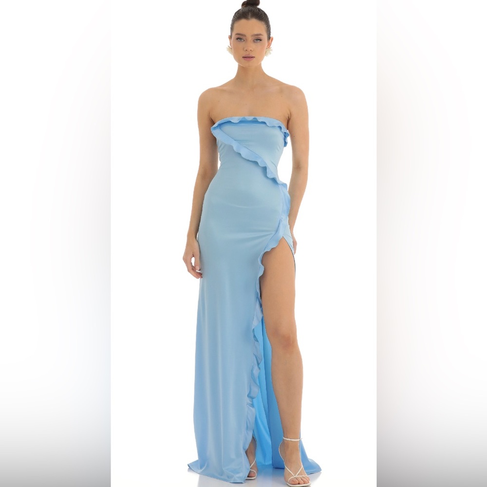Strapless Satin Stretch Dress
